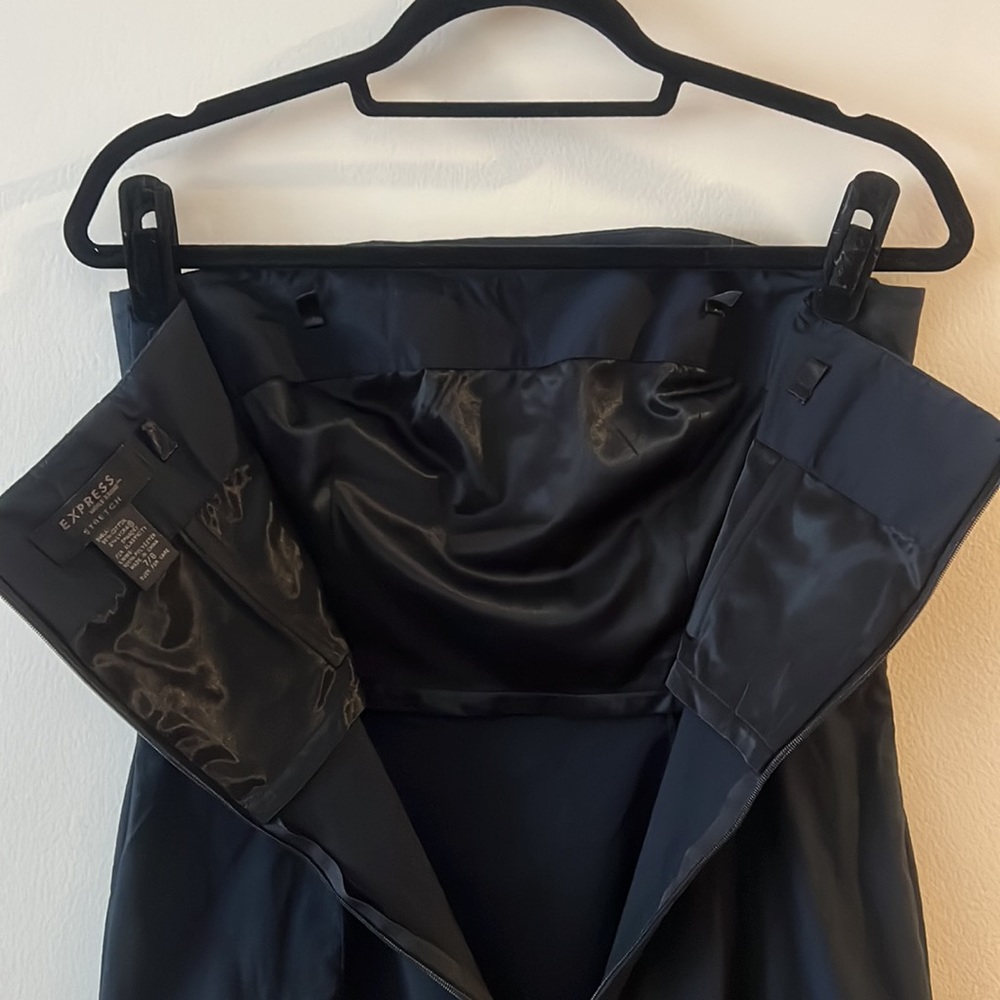 Vintage 90’s Express strapless black dress with beautiful embroidery 7/8 EUC - Picture 4 of 6